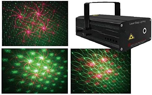 Ardinbir 150mW Green Red RG Laser Beam Sound DJ Stage Light for Party Show Disco KTV