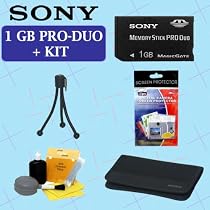 Memory Stick Pro Duo 1GB and Acc Outfit - AMSXM1GSK1