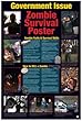 (24x36) Zombie Survival Poster (Government Issue) Art Poster Print