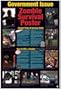 Zombie Poster Zombie Survival Guide Government Issue 24x36 Poster Poster Print Collections Poster Print, 24x36 Poster Print, 24x36