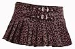 Switchblade Stiletto LEOPARD PLEATED BUCKLE SKIRT- In Choice of Colors and Patterns