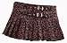 Switchblade Stiletto LEOPARD PLEATED BUCKLE SKIRT- In Choice of Colors and Patterns