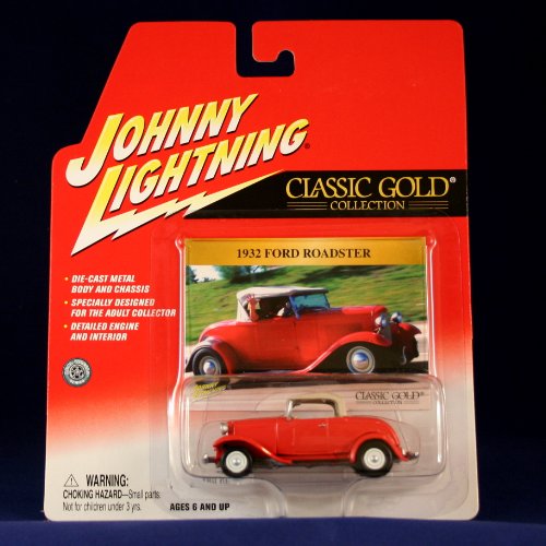 1932 FORD ROADSTER * RED * Johnny Lightning 2002 CLASSIC GOLD 2 COLLECTION * Release 15 * 1:64 Scale Die Cast Vehicle