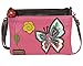 Chala Butterfly Mini Crossbody Handbag Convertible Strap (Pink)