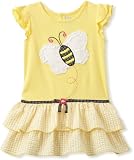 Youngland Girls 2-6X Drop Waist Bumble Bee Dress