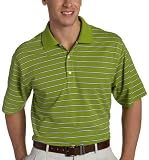 Greg Norman Men's Play Dry Pique Cassic Stripe, Asparagus (Size  - S)
