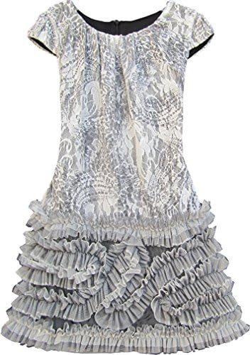 Silver Belle Cap Dress - Isobella and Chloe 4