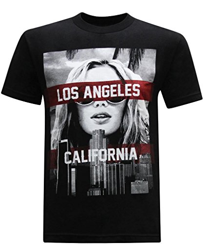 California Republic Los Angeles Bombshell Men's T-Shirt - (Black) - XL