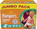 Pampers Simply Dry Gr.4+ Maxi Plus 9-20kg Jumbopack, 2er Pack (2 x 74 Windeln)