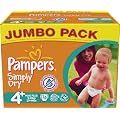 Pampers Simply Dry Gr.4+ Maxi Plus 9-20kg Jumbopack, 2er Pack (2 x 74 Windeln)