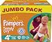 Pampers Simply Dry Gr.4+ Maxi Plus 9-20kg Jumbopack, 2er Pack (2 x 74 Windeln)