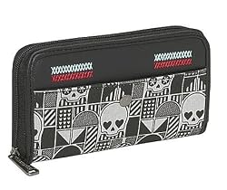 Checker Skulls Black and gray Rockabilly Wallet