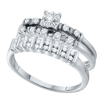 Cheap Girls Jewelry 0.33CT DIAMOND ROUND CENTER TRIO SET For Sale