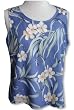Melia (Plumeria) Women's Hawaiian Aloha Pull-Over Tank Top Blouse