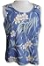Melia (Plumeria) Women's Hawaiian Aloha Pull-Over Tank Top Blouse