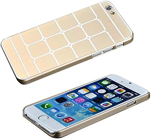 iPhone 6 Plus (5.5inch) - iD2 Concepts Ultra Slim Brush Texture Fit Case Cover (Gold)