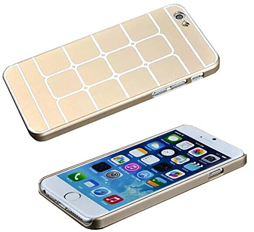iPhone 6 Plus (5.5inch) - iD2 Concepts Ultra Slim Brush Texture Fit Case Cover (Gold)
