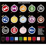 Custom Engraved Red Dingo Pet Id Tag - Small