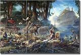The Gathering by Thomas duBois - Artwork On Tile Ceramic Mural 12 x 18 Kitchen Shower Backsplash