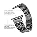 Apple Watch 42mm Band, Infiland Stainless Steel Metal Replacement Strap Wrist Band With Double Button Metal Clasp for Apple Watch & Sport & Edition version 42mm - Black