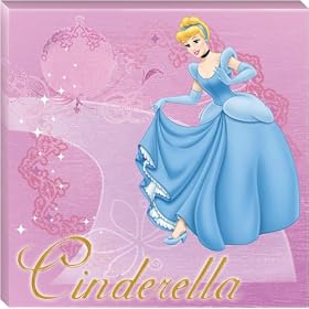 Disney Princess Cinderella Framed Canvas Picture Art