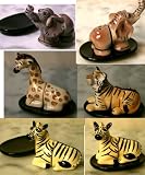 Set of 4 Safari Wildlife Salt & Pepper Shakers