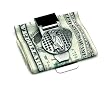 Pewter Money Clip 'Golf Bag'