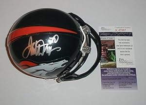 Terrell Davis Signed Autograph Denver Broncos Mini Helmet *JSA COA*