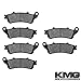 KMG® 2004-2011 Honda VTX 1800 N1 N2 N3 Front + Rear Carbon Kevlar Organic NAO Brake Pads Set