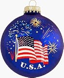 American Flag & Firework Ornament