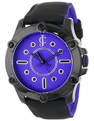 Juicy Couture Womens 1900935 "Surfside" Black Leather Strap Casual Watch