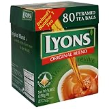 Lyons Pyramid Tea, Original Blend, Tea Bagss, 80-Count Package (Pack of 3)