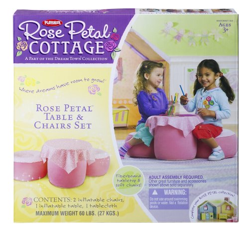 Childrens Toyshop  Toys : Playskool Dreamtown Rose Petal Table And Chair Dinette