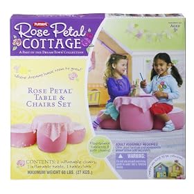 Playskool Dreamtown Rose Petal Table And Chair Dinette