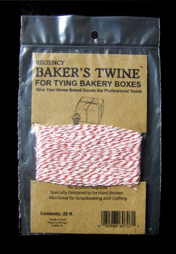 Regency Baker's Twine Red and White 25 feet