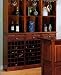 Cherry Finish Wine Wall Unit With Storage