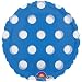 Blue Polka Dot 18 Inch Mylar Balloon
