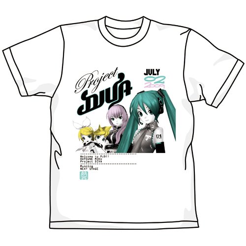 Cover image : 初音ミク -Project DIVA- 初音ミク -Project DIVA-ミクツアーTシャツ ホワイト サイズ:L