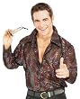 Black and Multi Disco Shirt - Adult Large