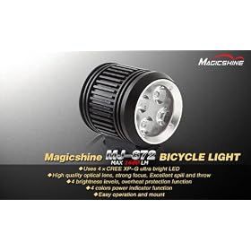 Magicshine MJ-872 1600 Lumen Rechargeable LED Front Bike Light - Super Bright