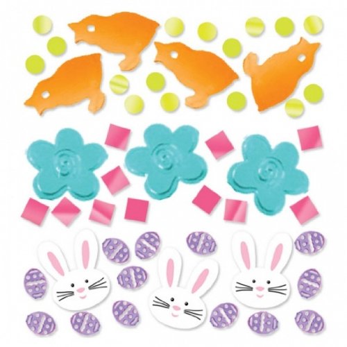 Amscan360590 Easter Basic Multicolored Paper Confetti Mix | 1 pack | Party Decoration