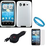 Clear Rubberized Soft Silicone Skin Cover Case for AT&T Wireless New HTC In ....