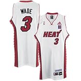 Adidas Miami Heat #3 Dwayne Wade White Puerto Rico Basketball Jersey