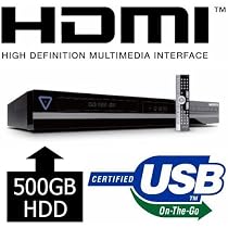MEDION MD 84500 DVD HDD DL Recorder HDMI 500GB HDD USB Scart RBG DivX ID3-Tag OTR &deg; Progressive Scan &deg; 3D Surround Sound &deg; DVD Resume &deg; Recording USB-Anschluss