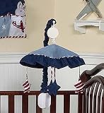Red, White & Blue Vintage Aviator Musical Baby Crib Mobile by JoJo Designs