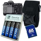 Canon PowerShot A1000 IS A2000 Starter Kit: CBK4-300 Equivalent Battery Charger ( incl. 4X AA 2700mah ni-mh) + 4GB Capacity SDHC Memory Card+ LCD Screen Protector Film + Carrying Case