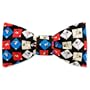 Men's Retro Martini Freestyle Silk Bowtie by Bowties Unlimited in Black
