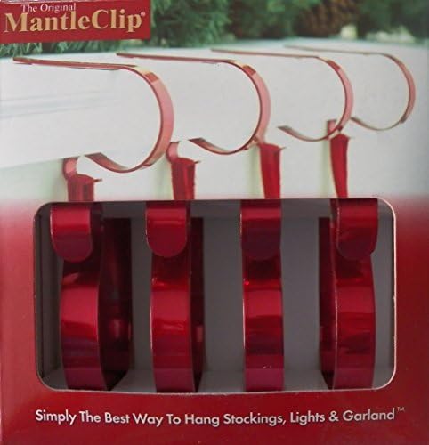 The Original Mantle Clip Bright Red, 4 Per Package by The Original MantleClip