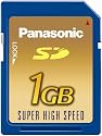 Panasonic 1GB SD Memory Card with up to 10MB/s (up to 133x) writing speed