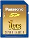 Panasonic 1GB SD Memory Card with up to 10MB/s (up to 133x) writing speed